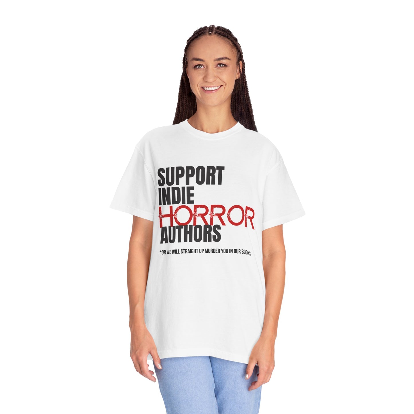Support Indie Horror Authors Unisex T-Shirt