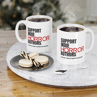 Support Indie Horror Authors Ceramic Mug