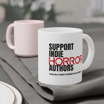 Support Indie Horror Authors Ceramic Mug