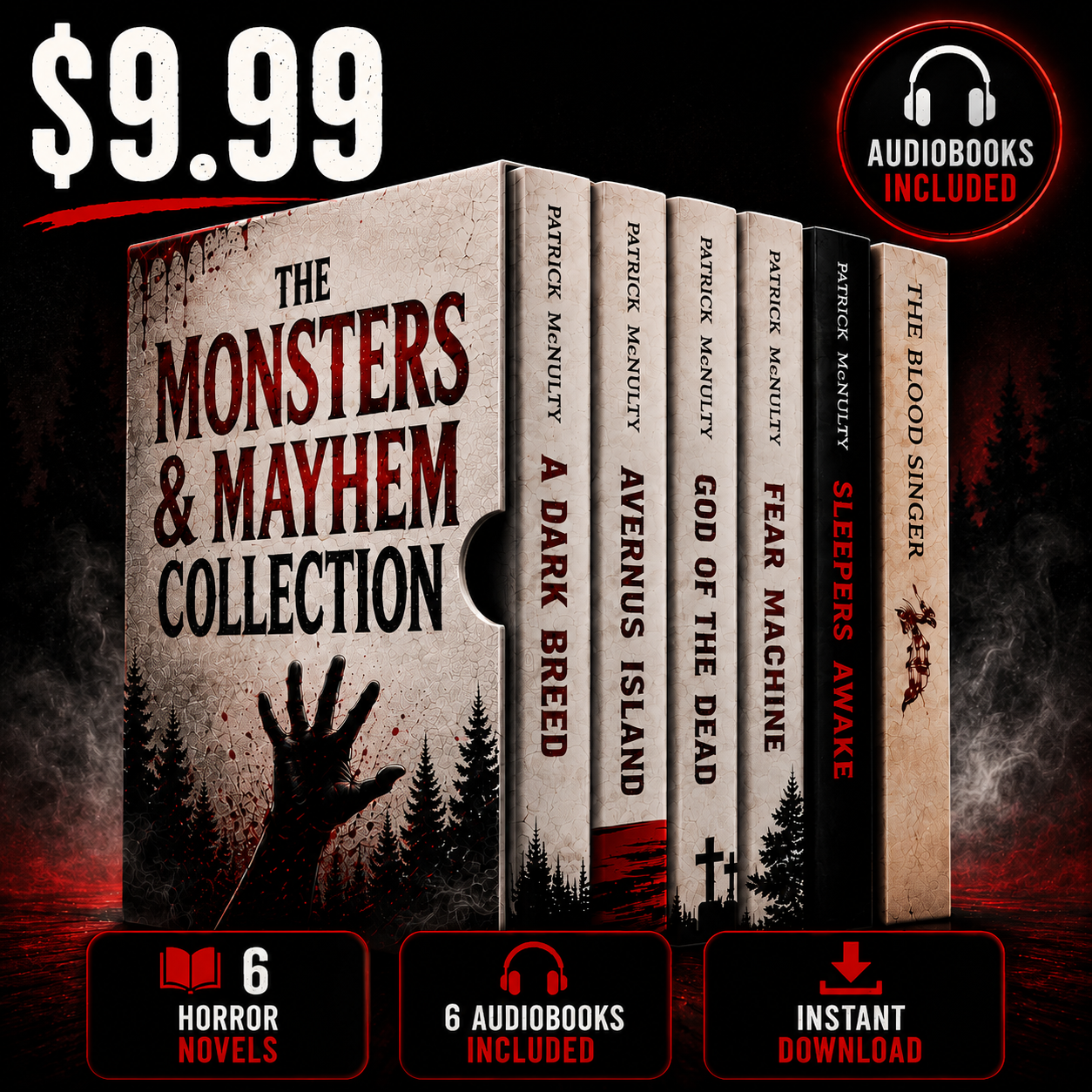 💀 6 Horror Novels + 6 Audiobooks. Just $9.99.