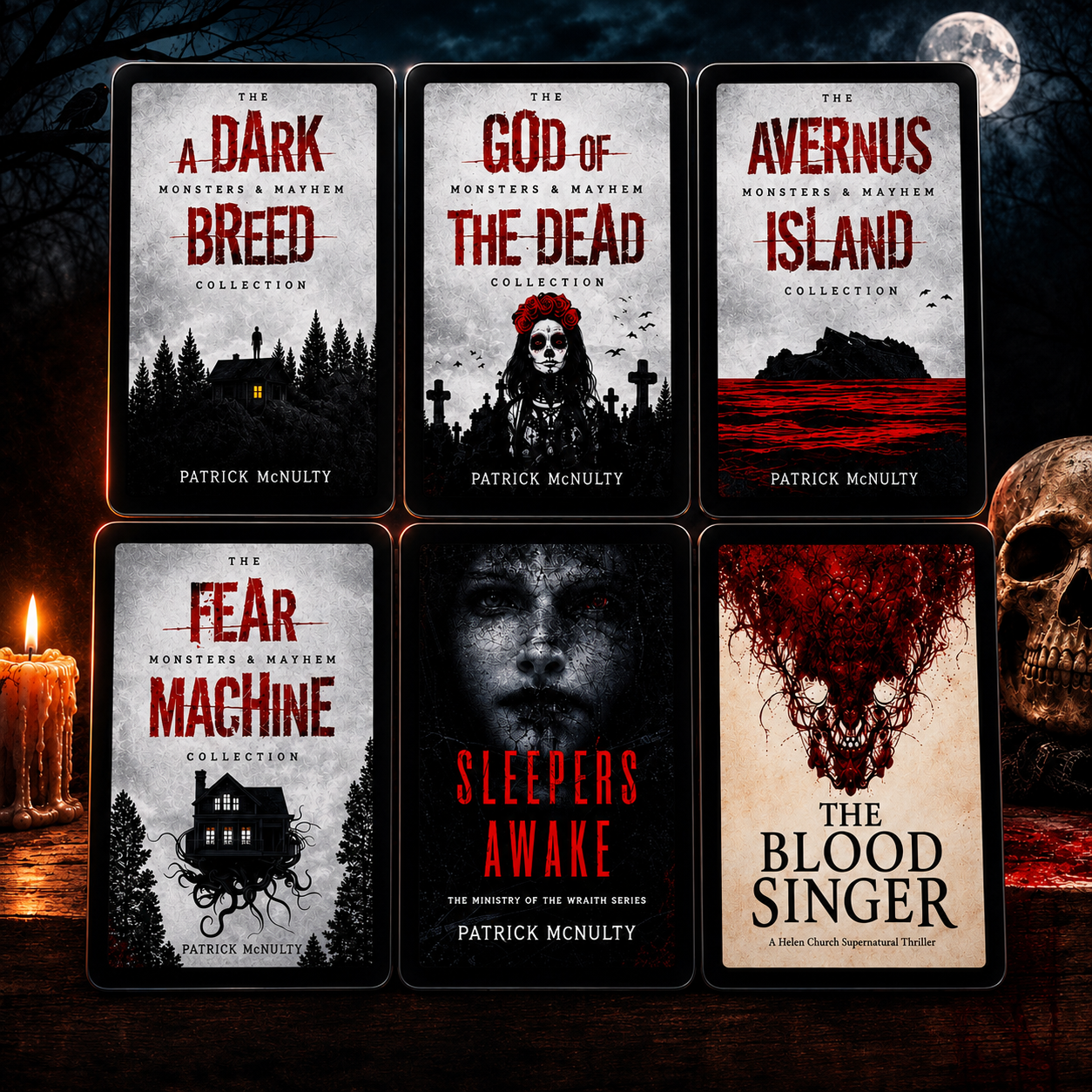 💀 6 HORROR NOVELS + 6 AUDIOBOOKS. ONE KILLER DEAL.