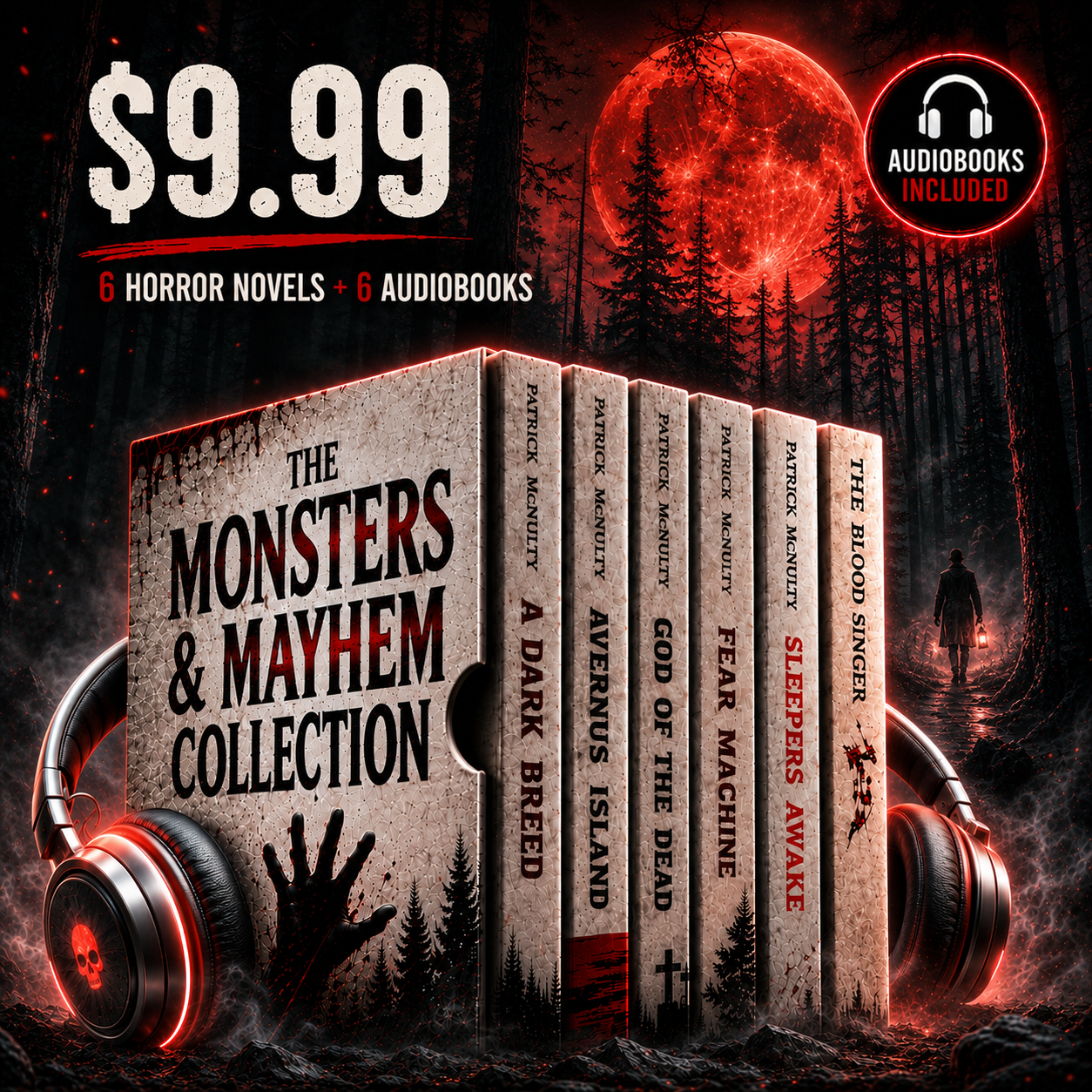 💀 6 Horror Novels + 6 Audiobooks ⭐⭐⭐⭐⭐ Over 1,500 Five-Star Reviews